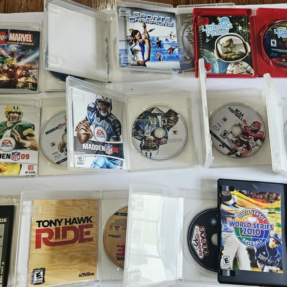 Playstation 3 Games Lot of 15 GTA, Assassin's Creed, Sports, Lego Marvel, Vegas